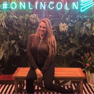 Light jacket sparkling brown